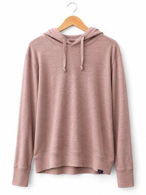 Faherty Pink Lightweight Hoodie Small